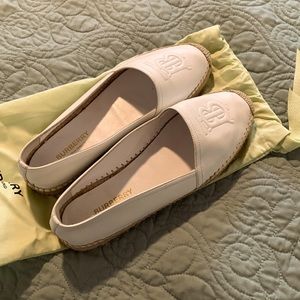 White Burberry Espadrilles Size EU 37 / 7